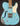 Mule Resophonic Mulecaster, Powder Blue (USED, 2018)