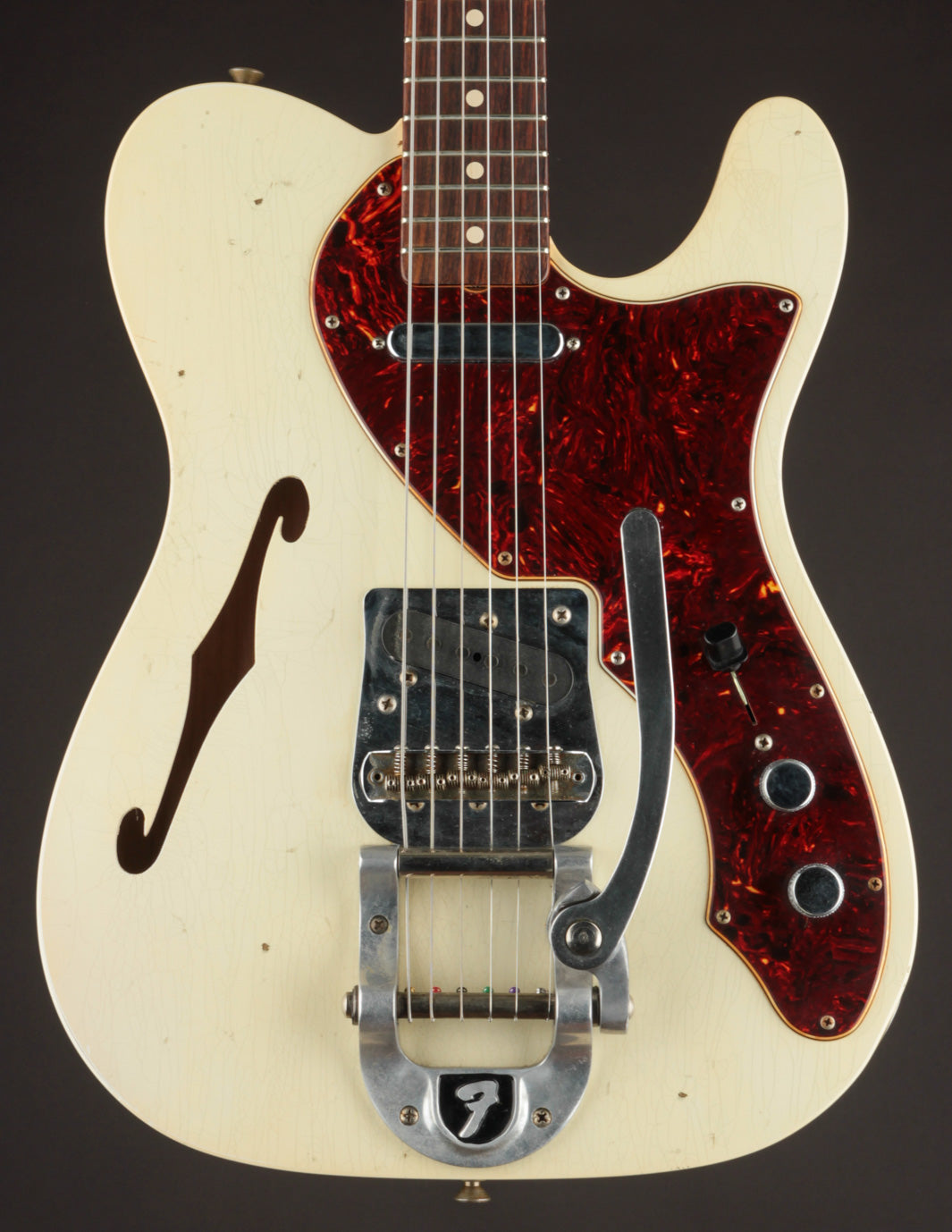 Fender Custom Shop 60s Tele Aged Olympic White w/ Bigsby (USED, 2019)