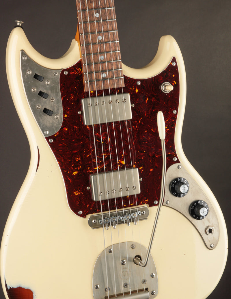 Frank Brothers Sonar Nicotine White Over Tobacco Sunburst