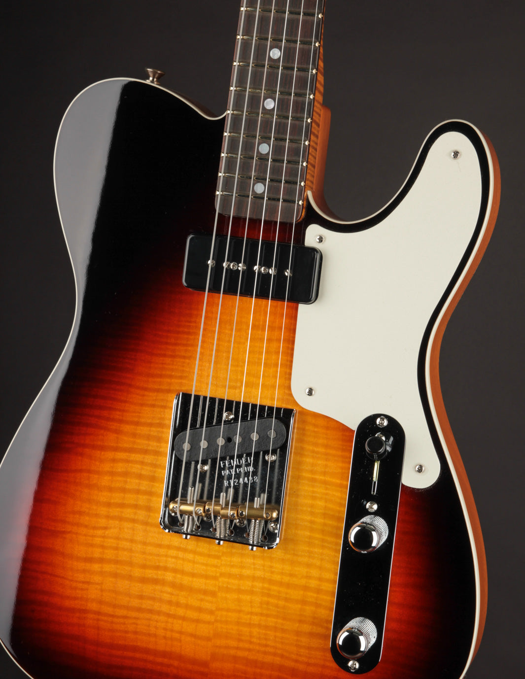 Custom Made Flame maple top TL  テレキャス Custom Brown Natural Flame Maple Top T-Style Electric Guitar