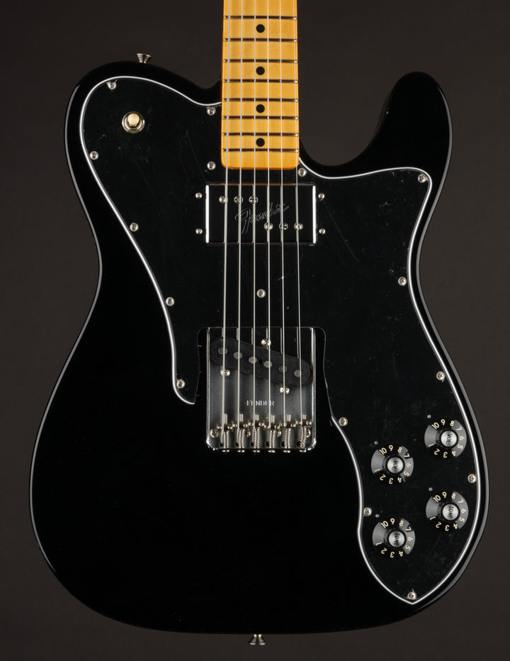 矢沢様1977年製Fender telecaster custom black￼ Fender American Vintage II 1977 Telecaster Custom Electric