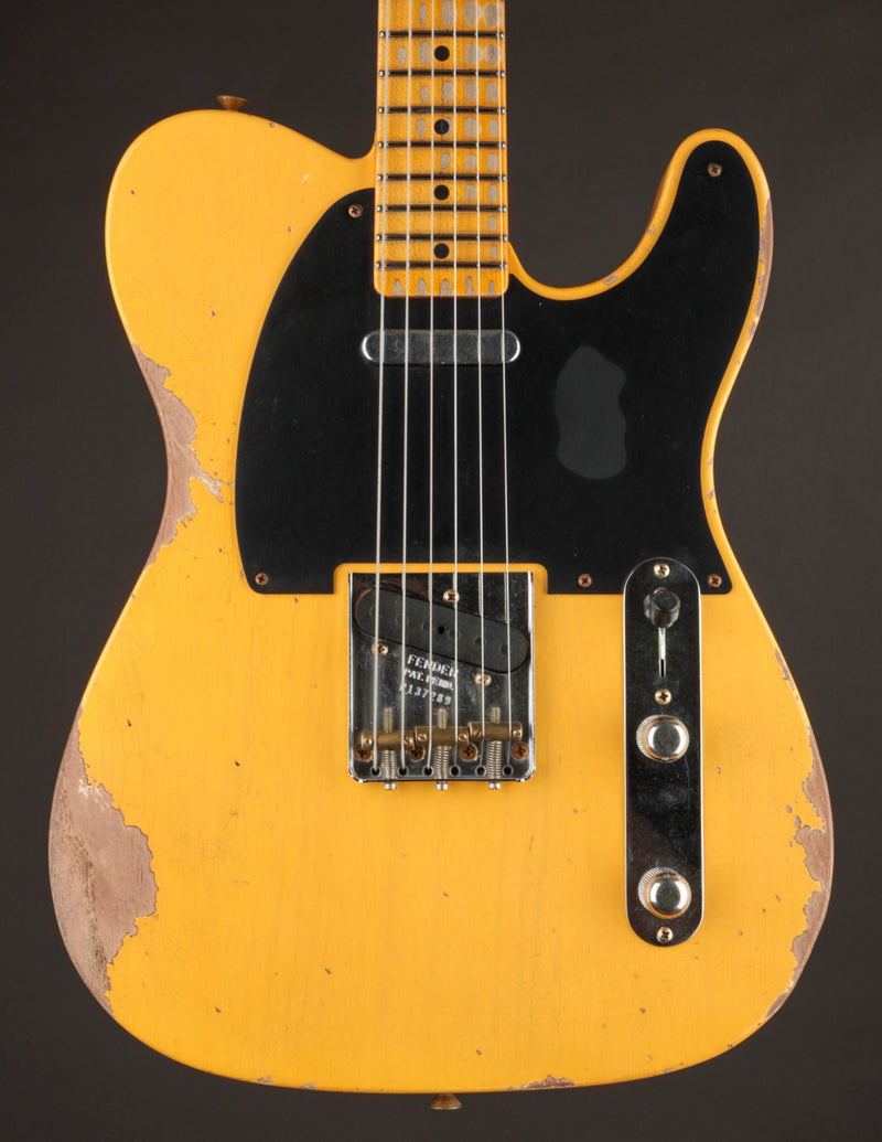 Fender Custom Shop 1954 Telecaster Faded Aged Nocaster Blonde Heavy Relic