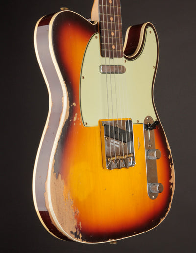 Fender Custom Shop 1960 Telecaster Custom Super Faded Aged Chocolate 3-Color Sunburst/Heavy Relic