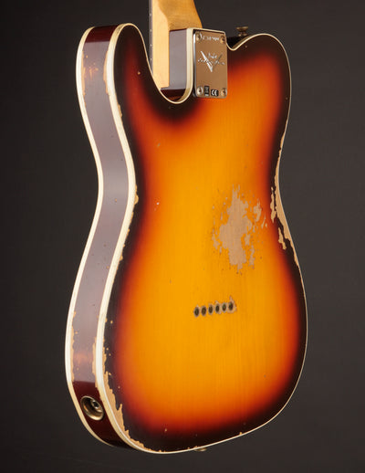 Fender Custom Shop 1960 Telecaster Custom Super Faded Aged Chocolate 3-Color Sunburst/Heavy Relic