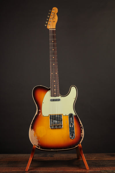 Fender Custom Shop 1960 Telecaster Custom Super Faded Aged Chocolate 3-Color Sunburst/Heavy Relic