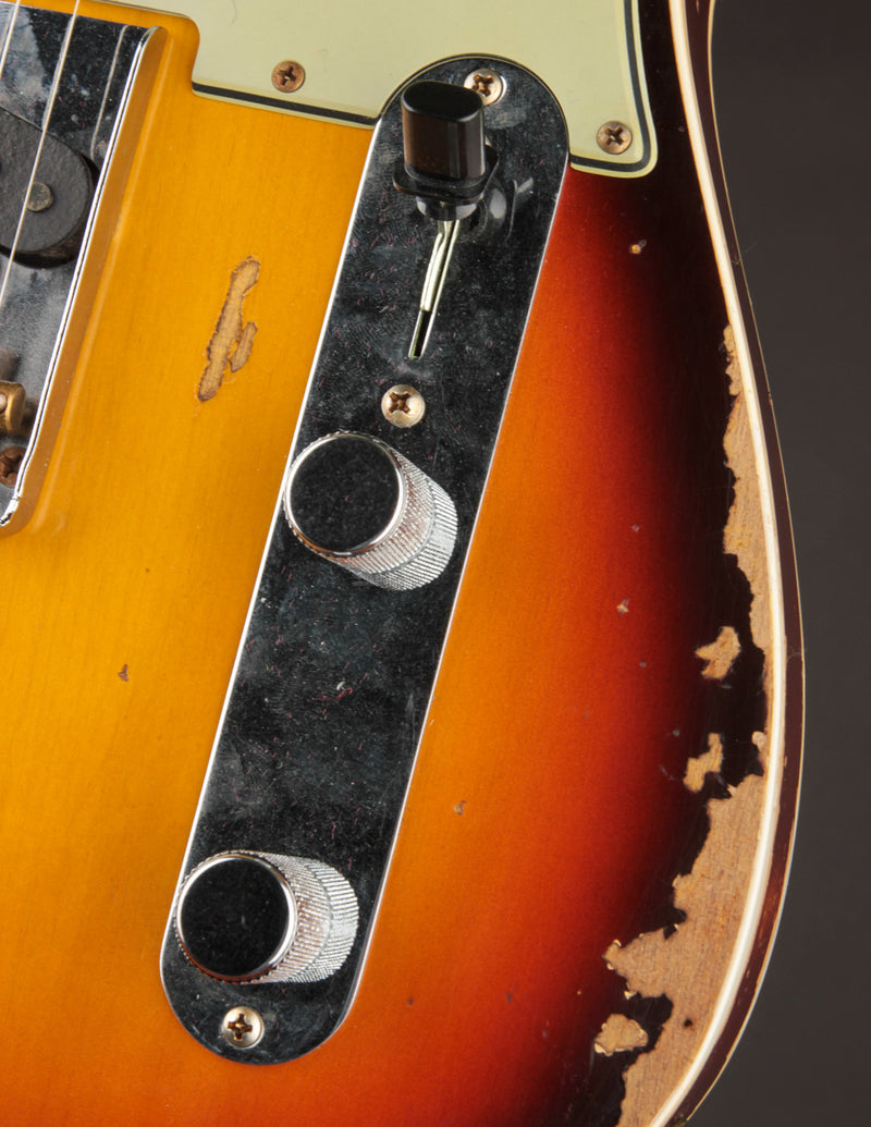 Fender Custom Shop 1960 Telecaster Custom Super Faded Aged Chocolate 3-Color Sunburst/Heavy Relic