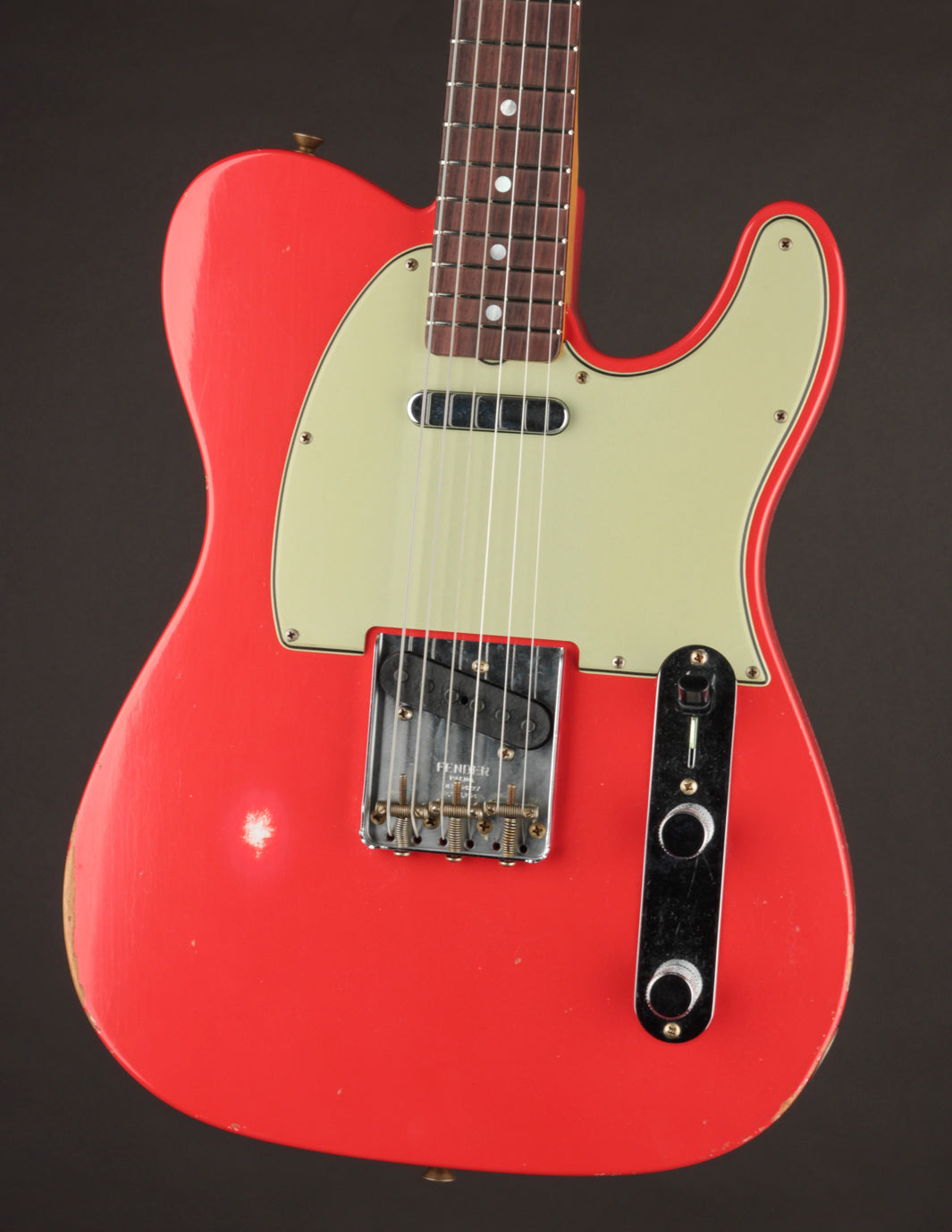 ★★Component Relic FiestaRed Telecaster★★ Fender Custom Shop '60 Custom Telecaster Relic Aged Fiesta