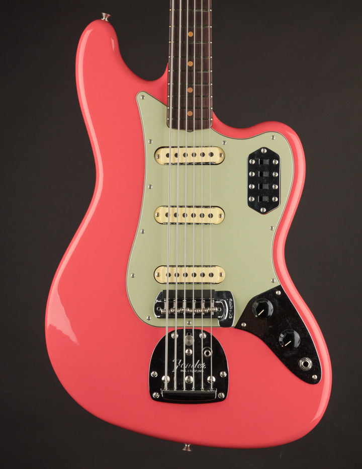 Fender Custom Shop Bass VI Aged Fiesta Red | The Music Emporium