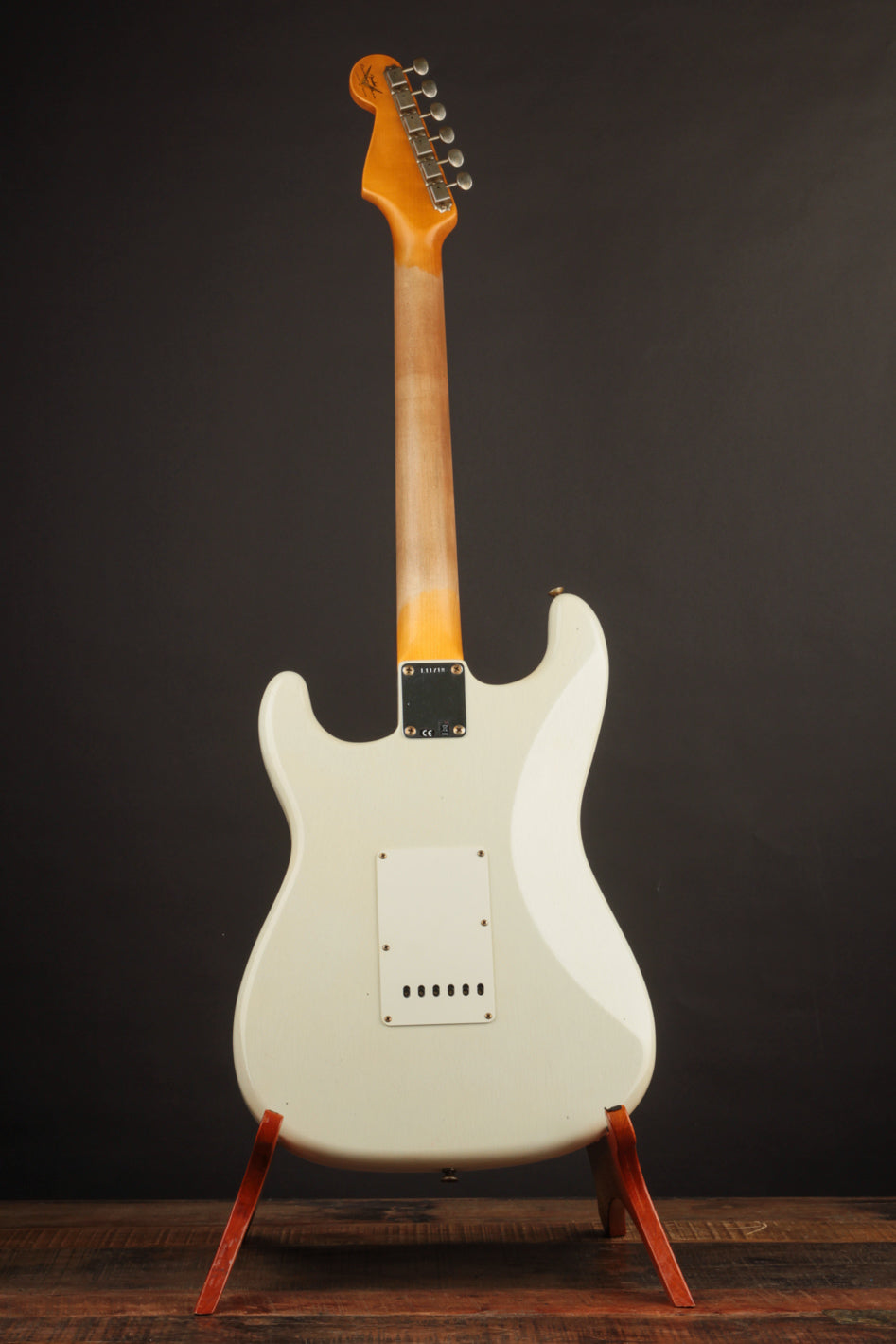 64 Stratocaster: Aged Olympic White at The Music Emporium