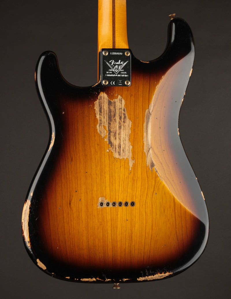 Fender Custom Shop Limited Edition 1954 Hardtail Stratocaster 1-Piece Quartersawn Maple Neck Super Faded Aged 2-Color Sunburst/Heavy Relic