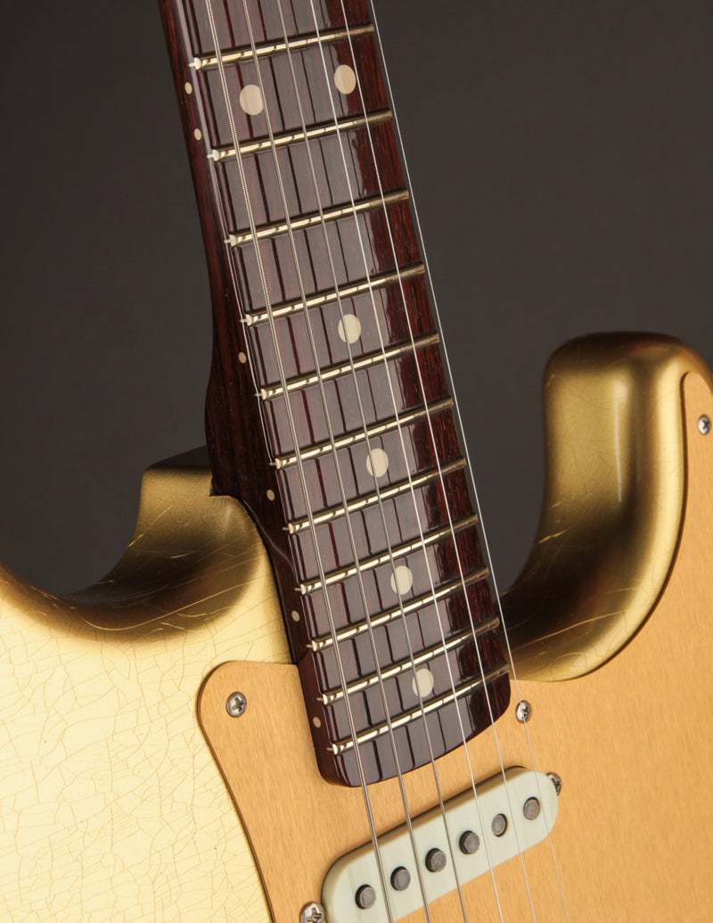 Fender Custom Shop LTD 1957 Stratocaster Rosewood Neck Aged Aztec Gold/DLX Closet Classic