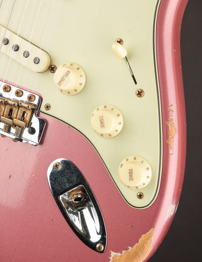 Fender Custom Shop Limited Edition Fat 1959 Stratocaster Faded Aged Burgundy Mist Metallic/Relic