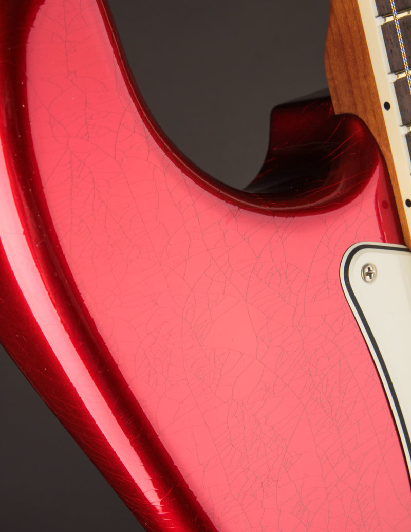 Fender Custom Shop Limited Edition Roasted 1965 Stratocaster Aged Candy Apple Red/DLX Closet Classic