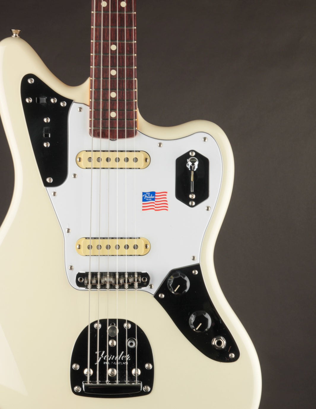 Fender Johnny Marr Jaguar Olympic White | The Music Emporium
