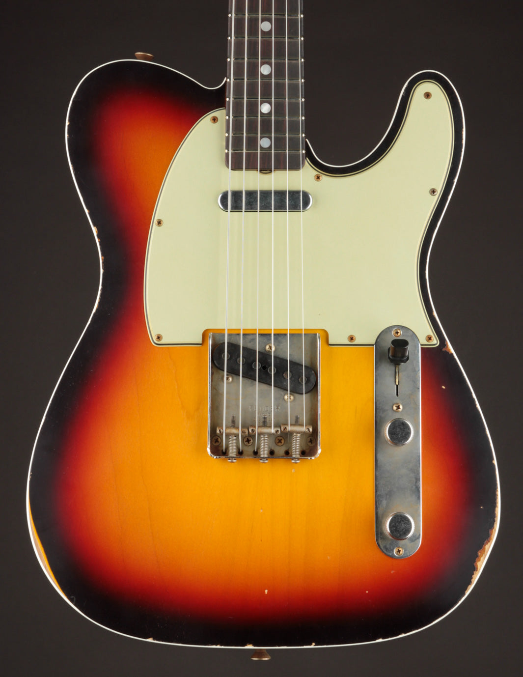 Fender Masterbuilt David Brown 1967 Tele Custom 3-Tone Sunburst/Relic