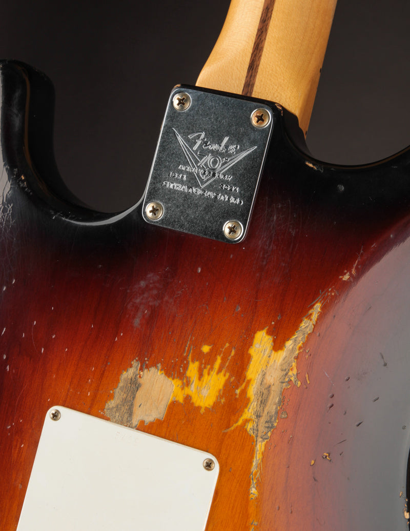 Fender Masterbuilt Jason Smith 70th Anniversary 1954 Stratocaster Wide Fade 2-Tone Sunburst/Relic