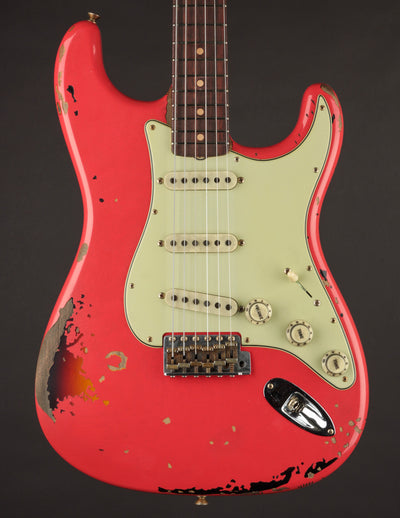 Fender Custom Shop Michael Landau Signature '63 Stratocaster Fiesta Red Over 3TSB