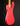 Red electric bass guitar back on a black background