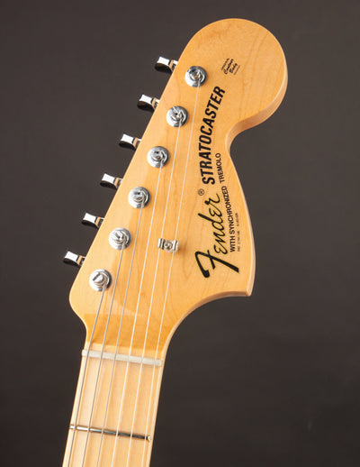 Fender Custom Shop '68 Stratocaster close up photo of headstock front.