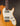 Electric guitar with a wooden body and white pickguard on a dark background