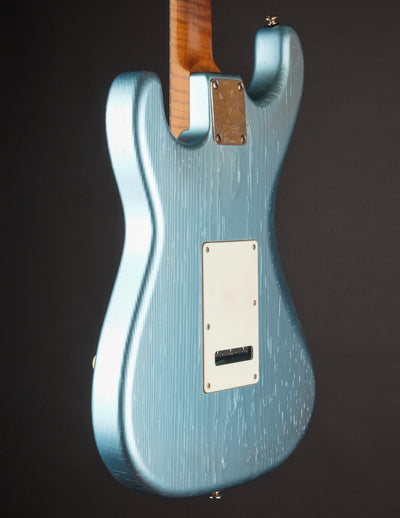 Grosh NOS Retro Roasted Pine Series #1 Ice Blue Metallic/Timeworn