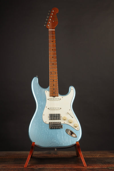 Grosh NOS Retro Roasted Pine Series #1 Ice Blue Metallic/Timeworn