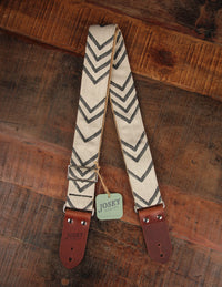 Josey Victor Guitar Strap w/ Saddle Brown Ends