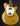 Gold electric guitar with a white pickguard on a black background