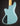 Light blue electric guitar on a dark background