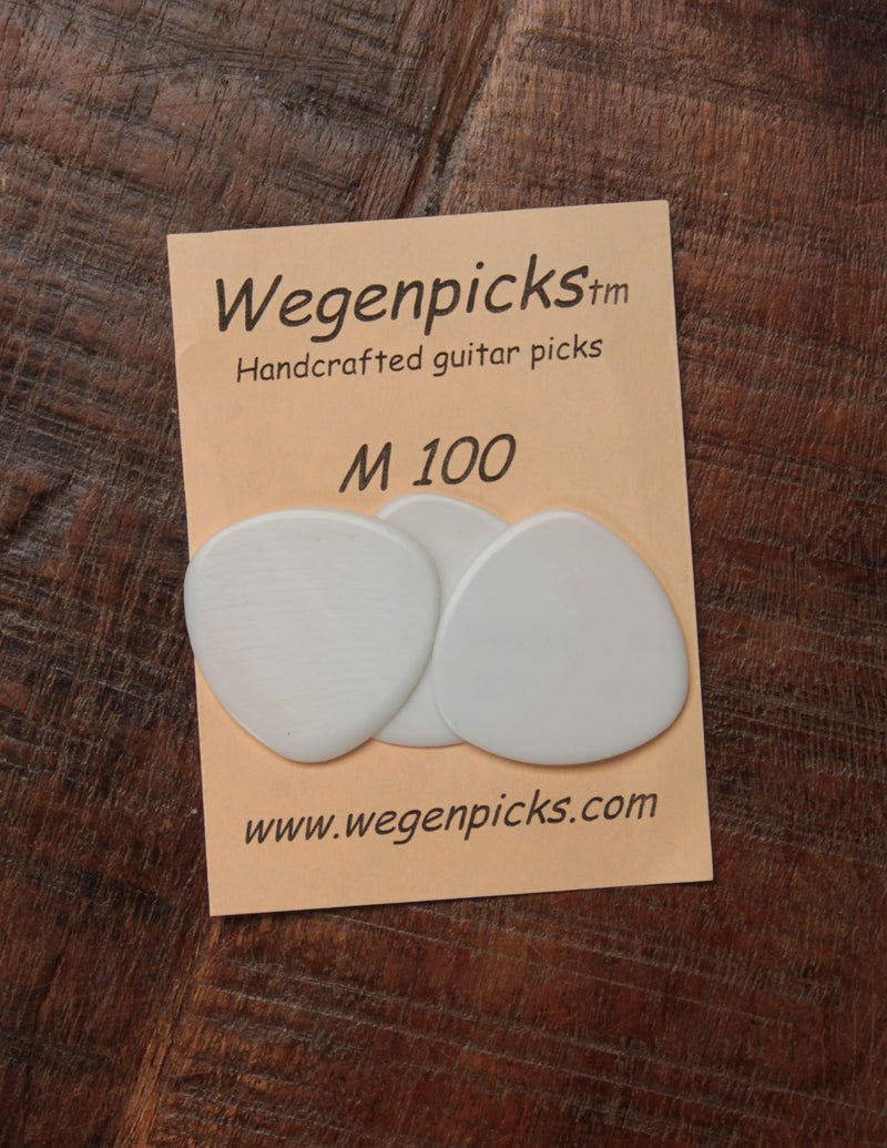 Wegen M100 Mandolin Pick 1.0mm/White (3-pack)