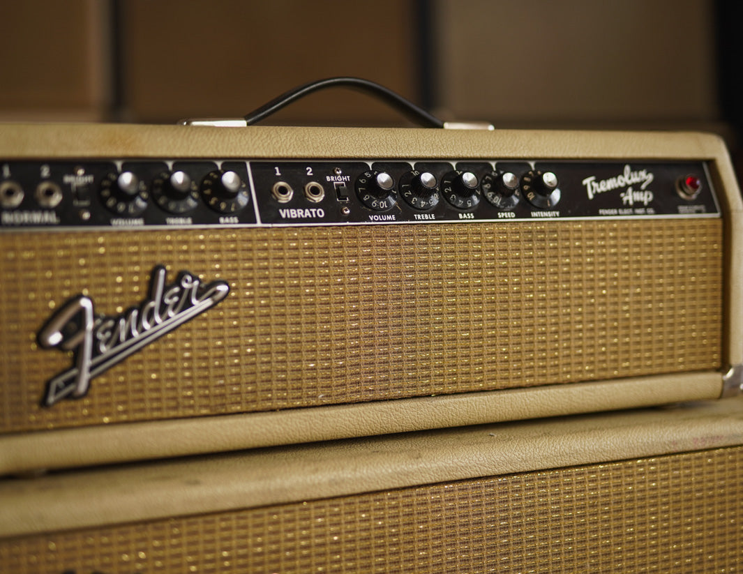 1964 Fender Tremolux Head & 2x10 Cabinet, Blonde | The Music 1964 Fender Tremolux Head & 2x10 Cabinet, Blonde | The Music