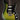 Green and black electric guitar on a dark background