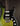 Green and black electric guitar on a dark background