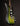 Green and black electric guitar on a dark background