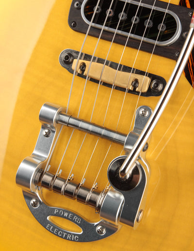 Powers Electric A-Type PF42 Camtail Saffron Yellow Metallic Ghost Flame