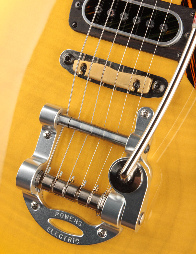Powers Electric A-Type PF42 Camtail Saffron Yellow Metallic Ghost Flame