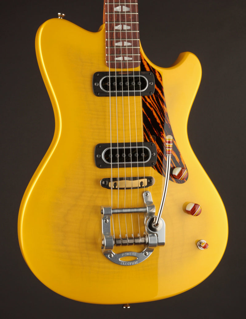 Powers Electric A-Type PF42 Camtail Saffron Yellow Metallic Ghost Flame