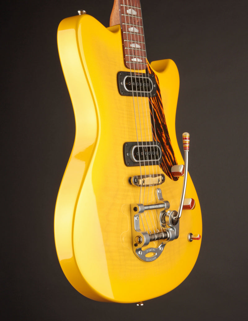 Powers Electric A-Type PF42 Camtail Saffron Yellow Metallic Ghost Flame