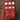 Red effects pedal on wood background