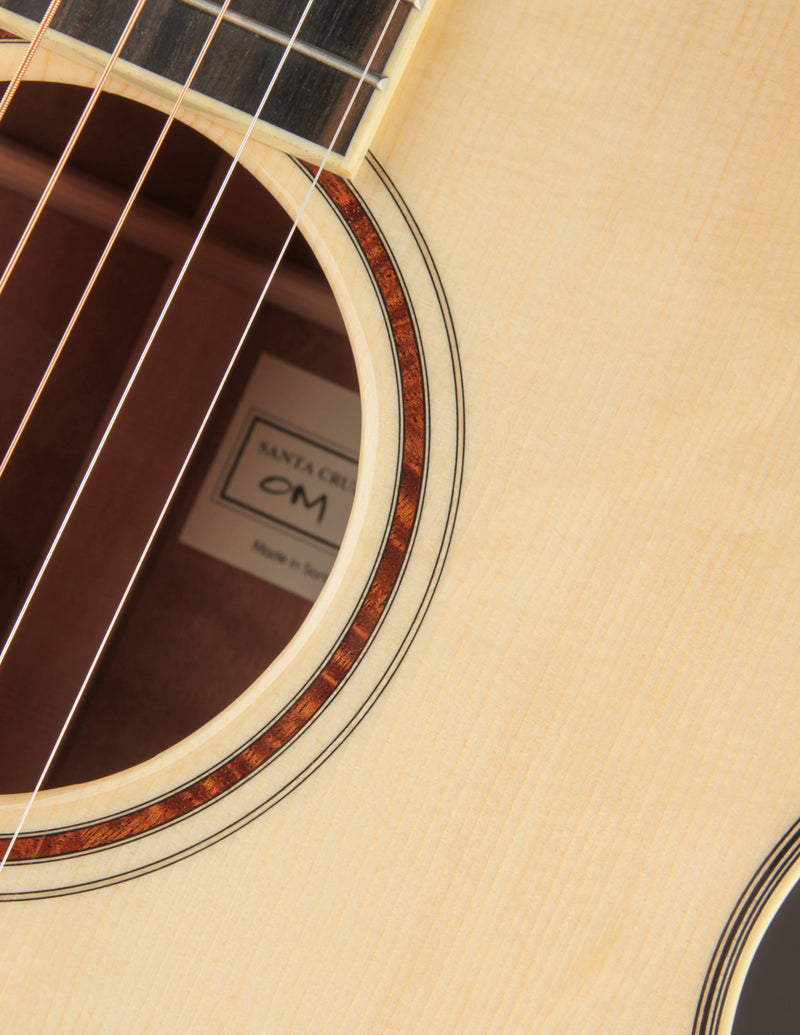 Santa Cruz OM Figured Sapele & Bearclaw German Spruce Custom