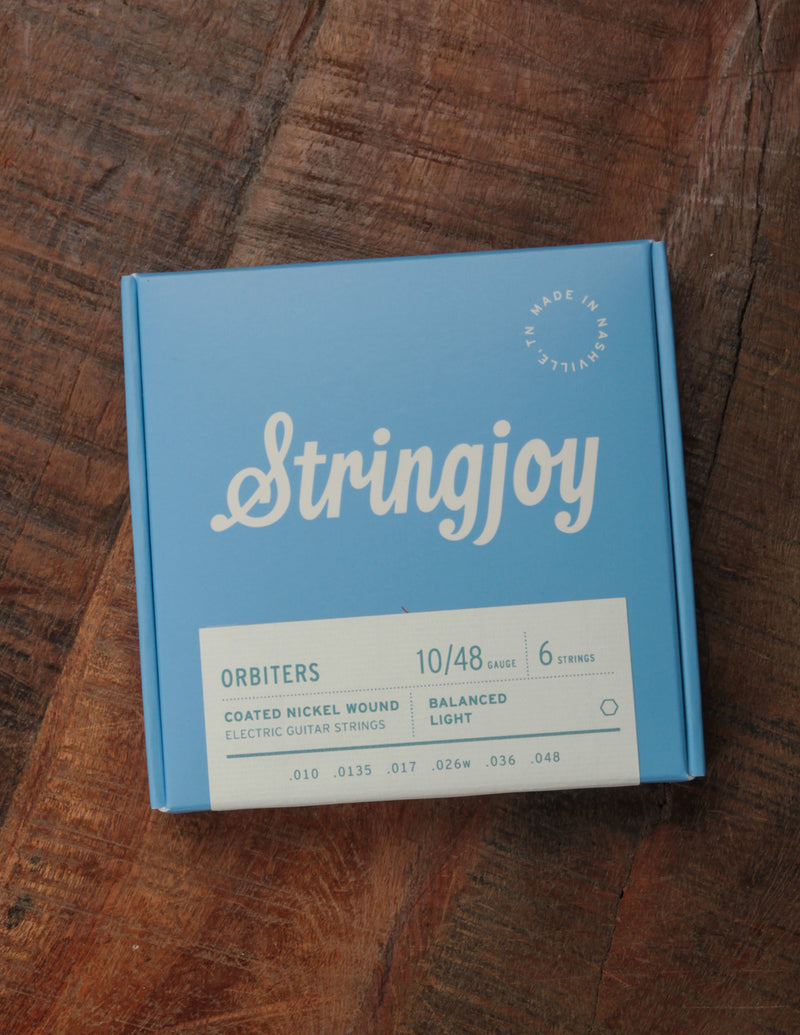 Stringjoy Orbiters Light Gauge (10-48) Coated Nickel Wound Electric Guitar Strings