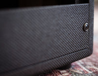 Close up of guitar amplifier 