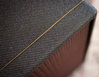 Close up of trim on a guitar amplifier