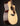 Taylor acoustic guitar on a dark background, from the side