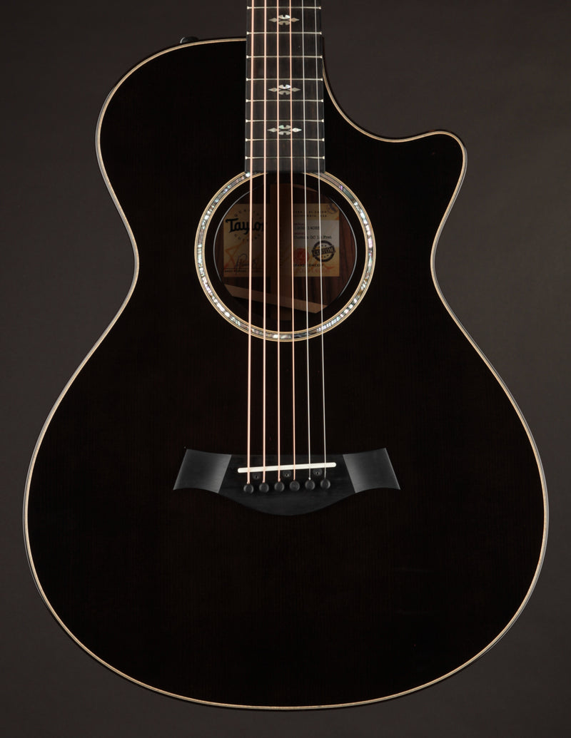 Taylor Custom Grand Concert Charcoal Black Top 12-Fret LTD