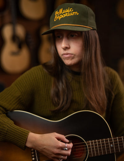 The Music Emporium Rope Hat (Green/Amber Gold)