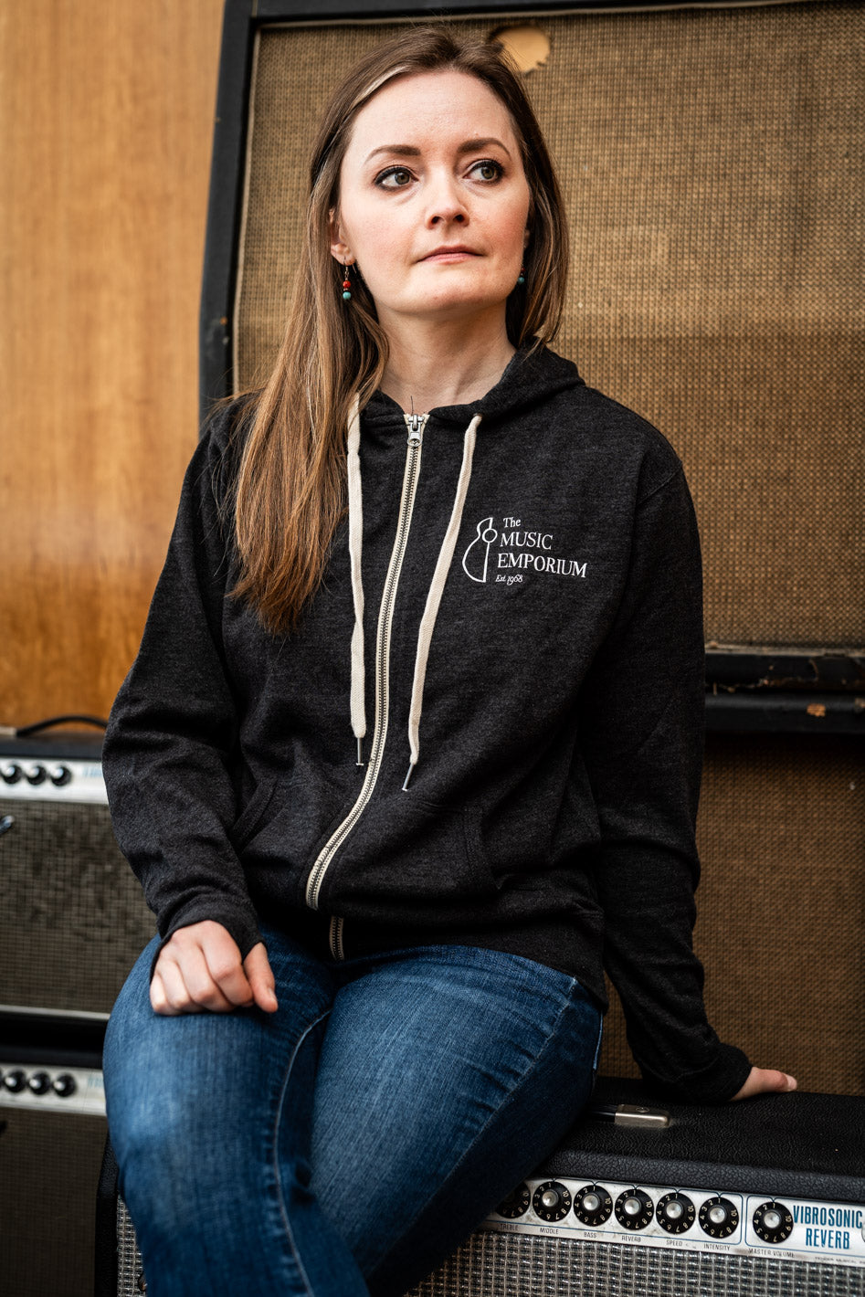TME Terry Zip Hoodie Charcoal Heather (Unisex)