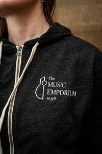 TME Terry Zip Hoodie Charcoal Heather (Unisex)