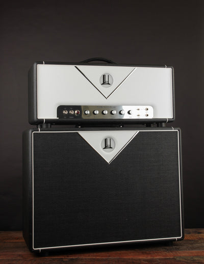 TopHat Super Deluxe Head w/2x10 Open Back Cab, Black/White