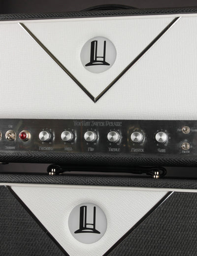 TopHat Super Deluxe Head w/2x10 Open Back Cab, Black/White